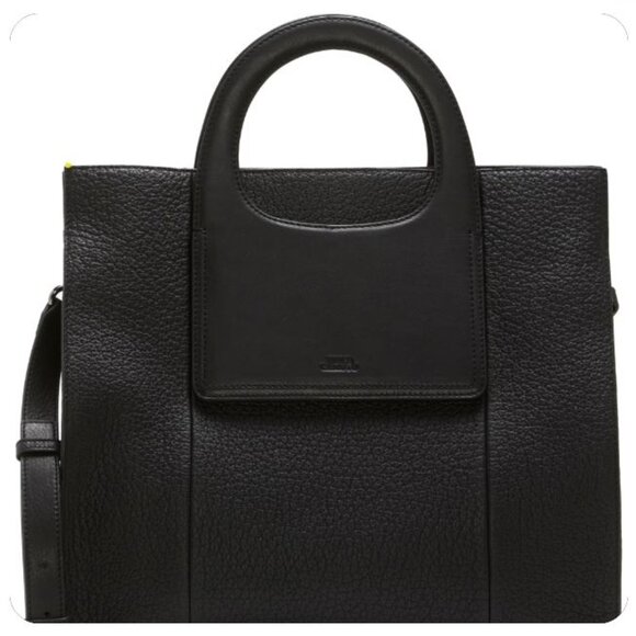 Vince Camuto BECK Small Leather Tote Bag - Black - Picture 1 of 8